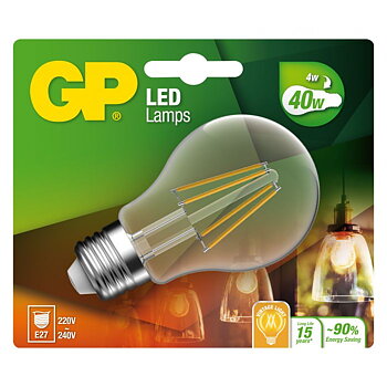778203-LDCE1 GP Led Filament Classic E27 4.0W-40W