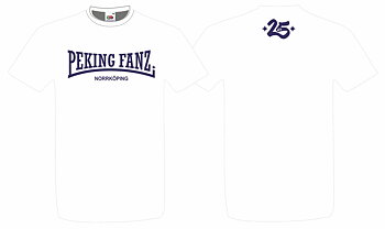 Peking Fanz - 25 års Jubileum - T-shirt (Vit)