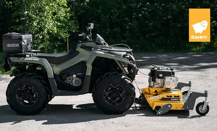 Rammy Lawn Mower 120 ATV PRO – Gräsklippare till ATV & Fyrhjuling - 3