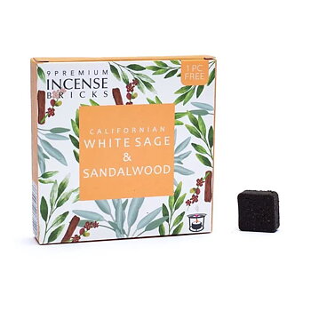 Aromafume Incense Bricks White Sage & Sandalwood-- 40G