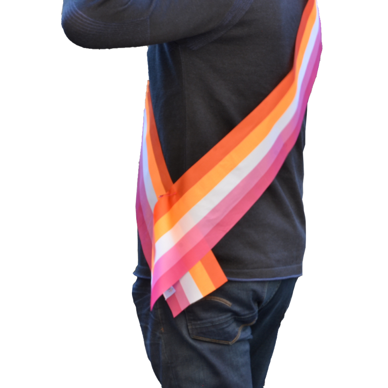 Sash Lesbian sunset 14cm x 1,8m   - 2