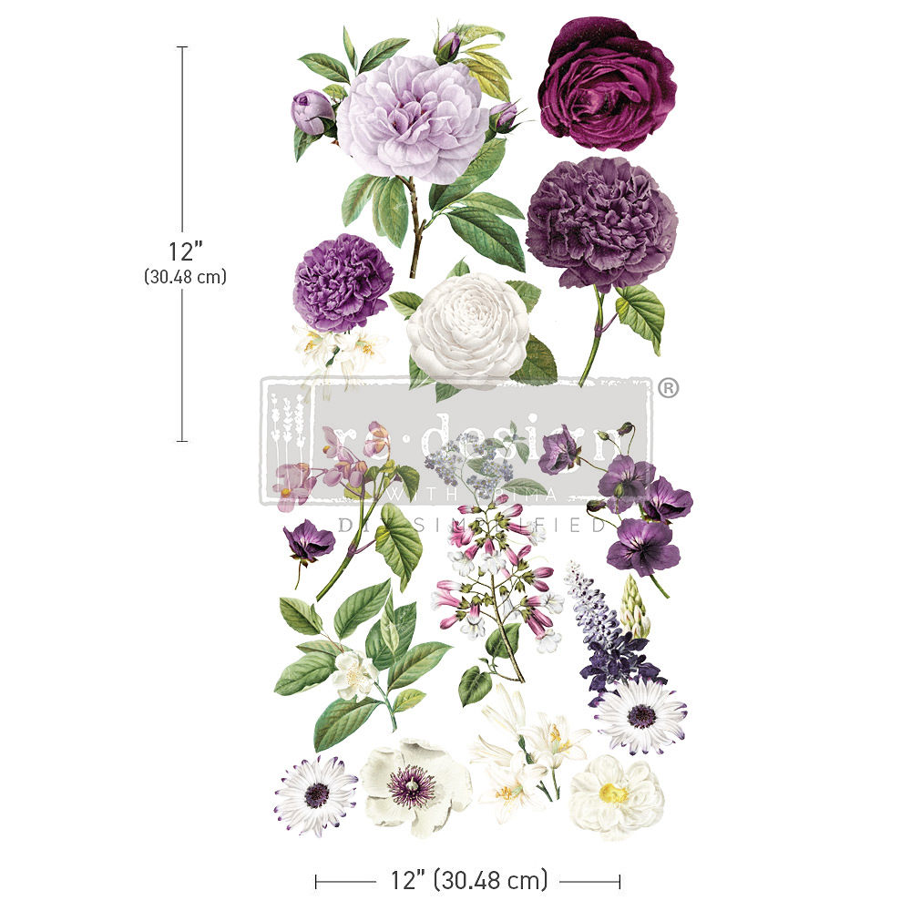 Transfer Majestic Blooms  - 4