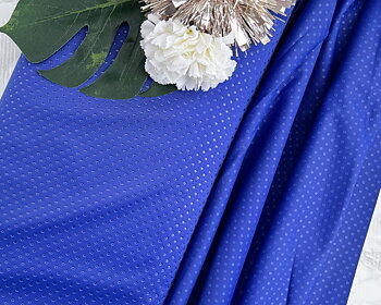 Lingerie Satin  in blue with lovely pattern