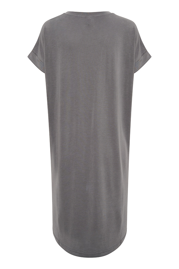 Culture - Kajsa T-shirt Dress Blackened Pearl - 5
