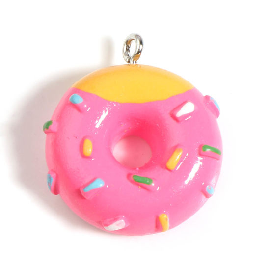 Charm Donut, pink resin