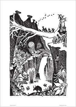 Mumin poster 50x70 cm - Muminpappans bedrifter