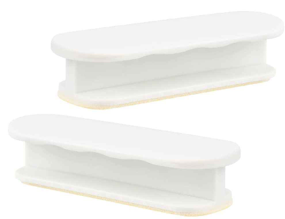 Dörrhandtag - Självhäftande Vit 2-pack