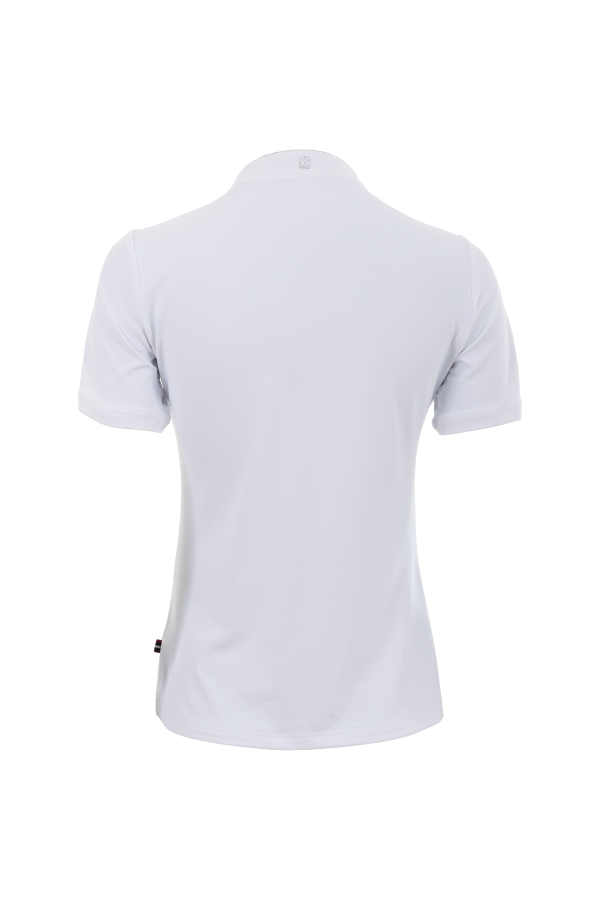 CavalDigna  Competition Shirt - White - silver details