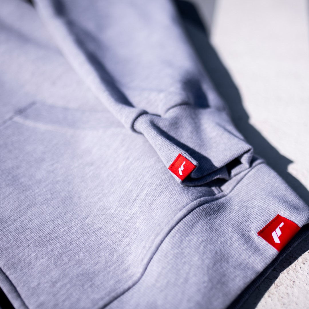 Ziphoodie Japan Racing logo - Ljus grå  - 4