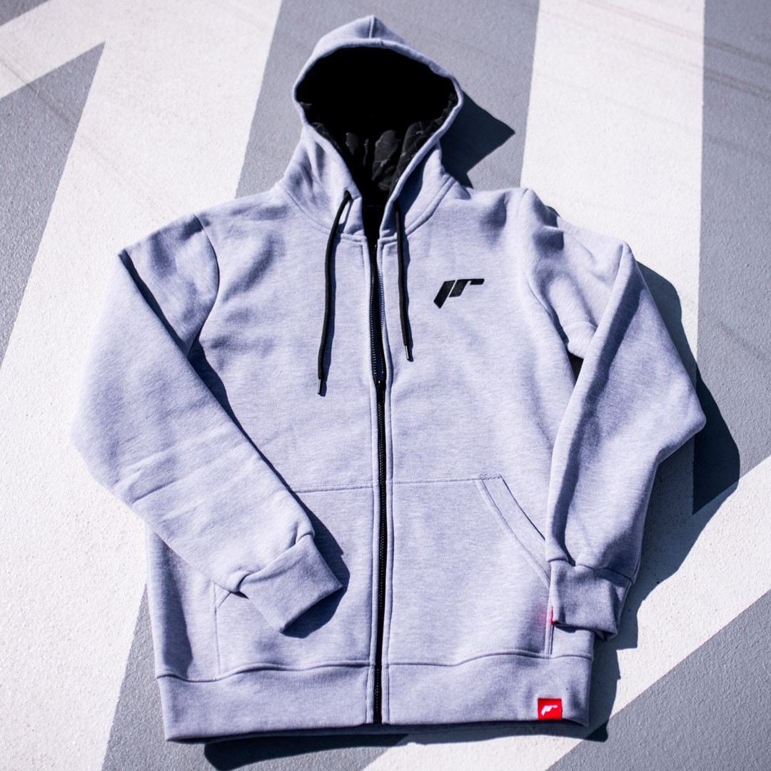 Ziphoodie Japan Racing logo - Ljus grå 