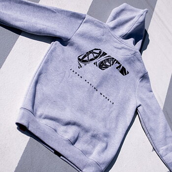 Ziphoodie Japan Racing logo - Ljus grå 