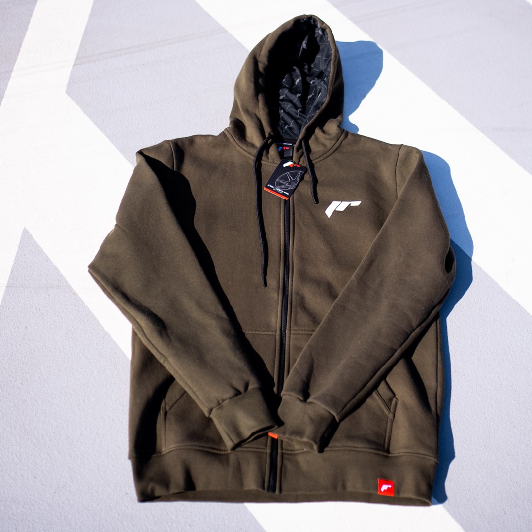 Ziphoodie Japan Racing logo - Dark Olive