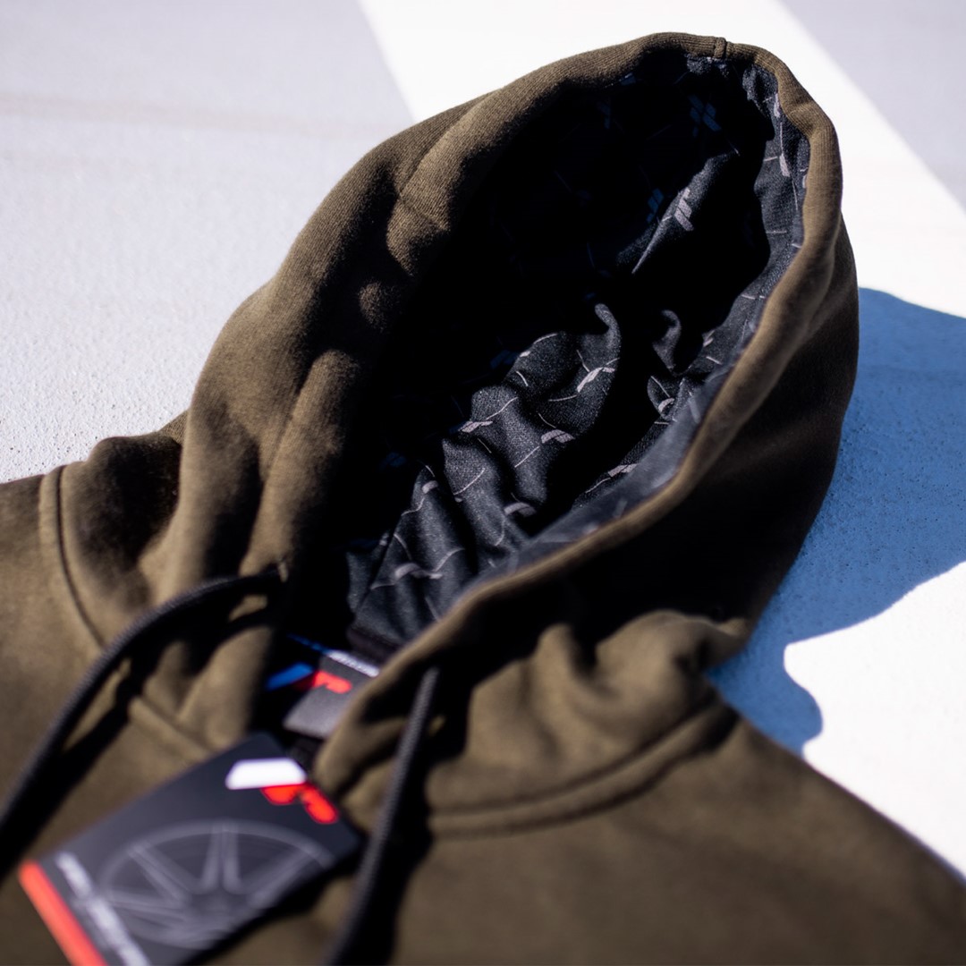 Ziphoodie Japan Racing logo - Dark Olive - 3