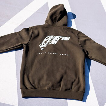 Ziphoodie Japan Racing logo - Dark Olive