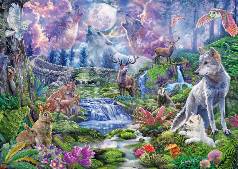 Moonlit Wildlife 1000 Bitar Schmidt