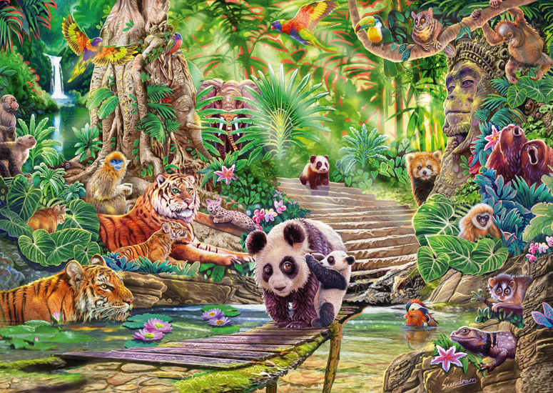Asian Wildlife 1000 Bitar Schmidt