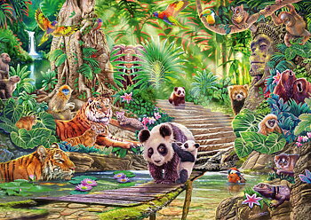 Asian Wildlife 1000 Bitar Schmidt