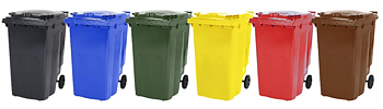 Waste container with 2 wheels 340L