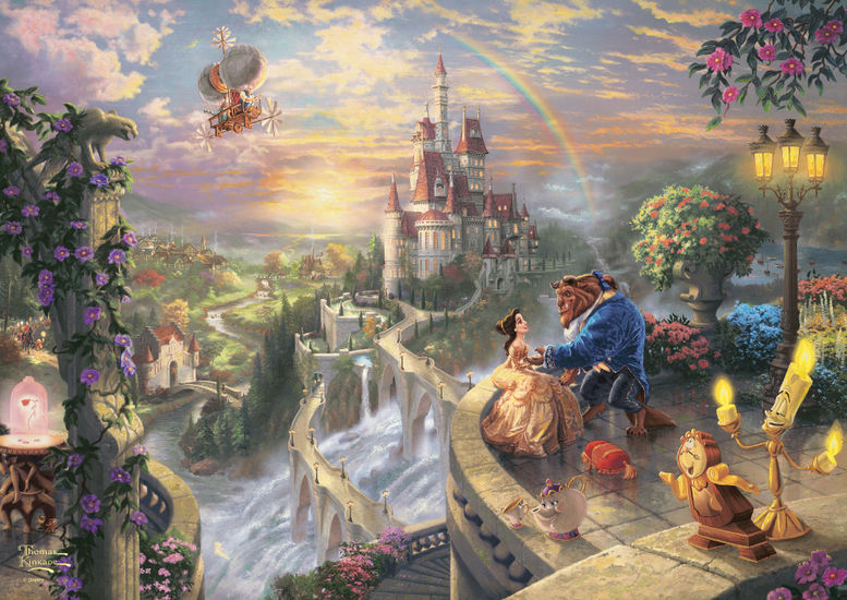 Beauty and the Beast Falling in Love 500 Bitar Schmidt Plåt ask