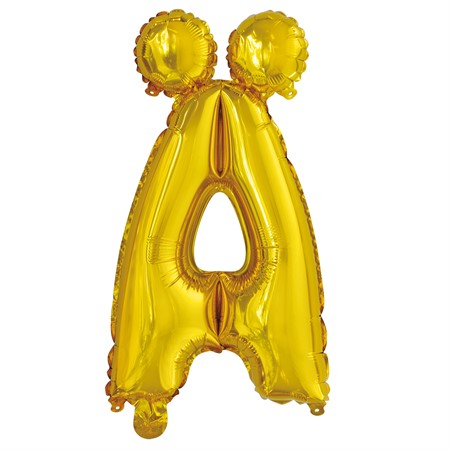 Ballong med bokstav, guldfärgad - Ä