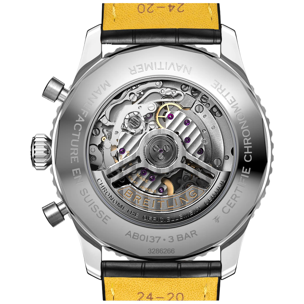 Breitling AB0137241L1P1 Breitling Navitimer B01 Chronograph 46 Grön