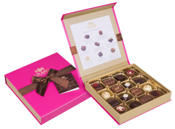 chokladbudet.se | Pink Royal - Chokladpraliner i Rosa presentask