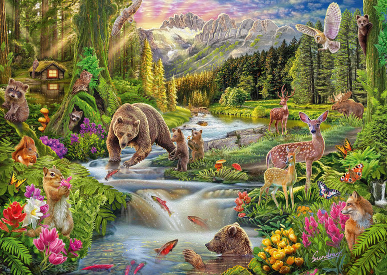 Forest Animals 1000 Bitar Schmidt