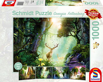 Deer in the forest 1000 Bitar Schmidt