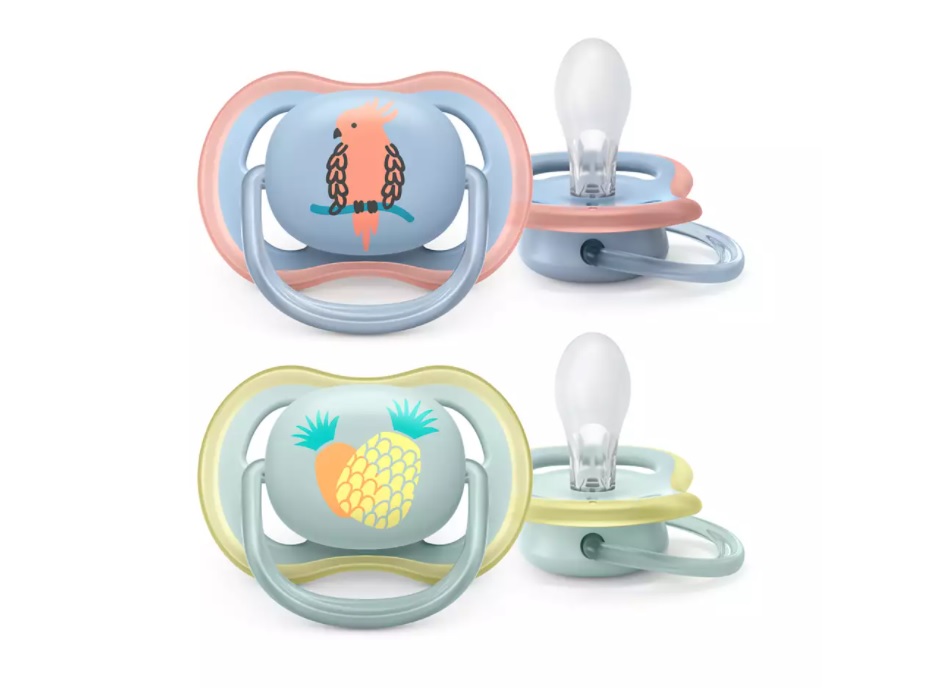 Philips Avent Ultra Air-Napp 0-6 mån Papegoja/Ananas