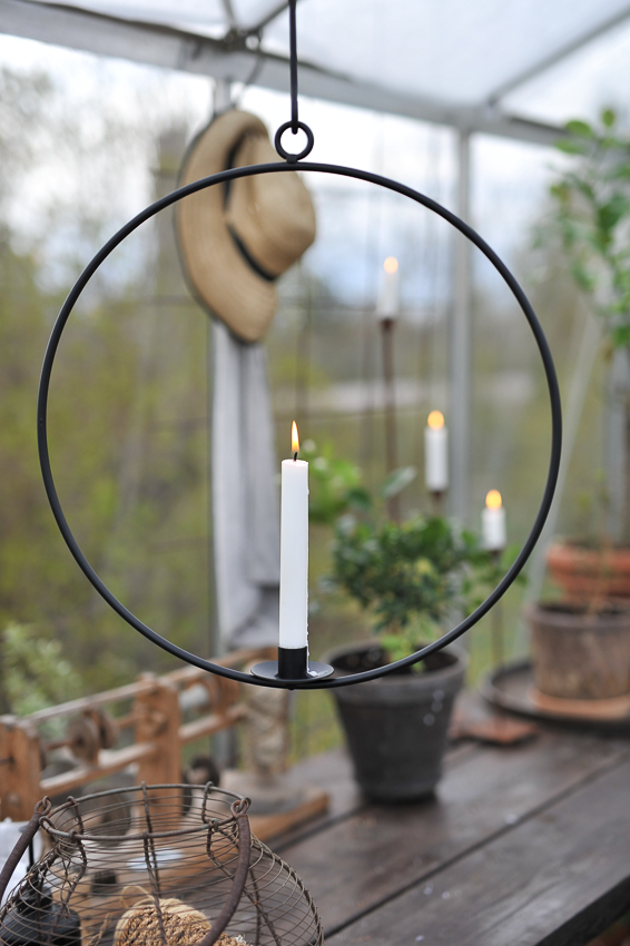Iron candle ring Ø 45 cm - incl. hanging - 3