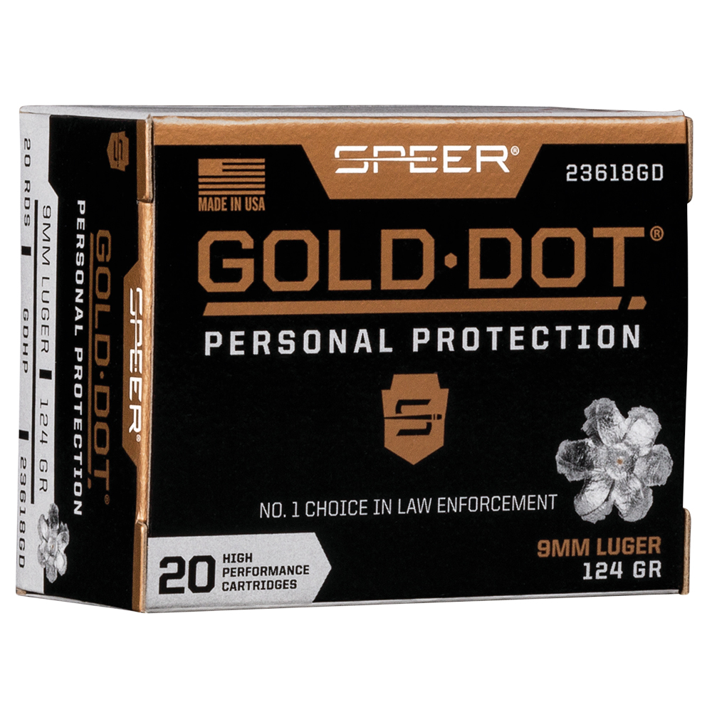 Speer Gold Dot Personal Protection Ammo 9mm +P GDHP