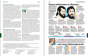 Steg för steg Studiebibel, svart cabraskinn