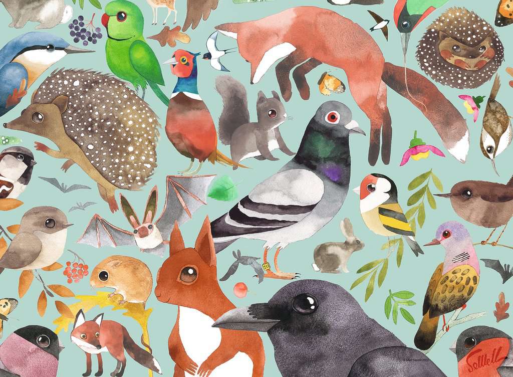 Garden Visitors 500 Bitar Ravensburger