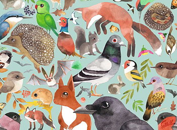 Garden Visitors 500 Bitar Ravensburger