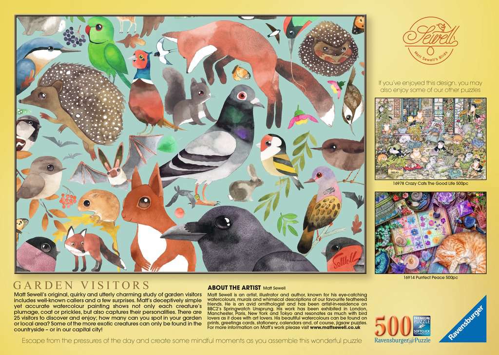 Garden Visitors 500 Bitar Ravensburger - 3