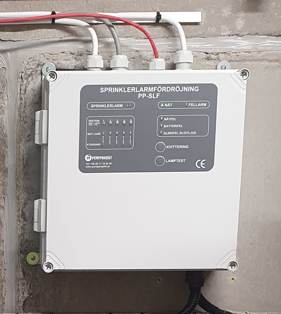 PPSLF Sprinklerlarmfördröjning