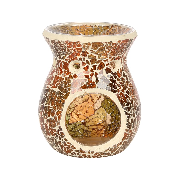 brun spegeleffekt mosaik aromalampa