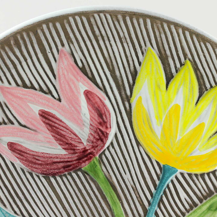 マリ・シムルソン チューリップがモチーフのボウル Bowl 1960年代 23cm (2)