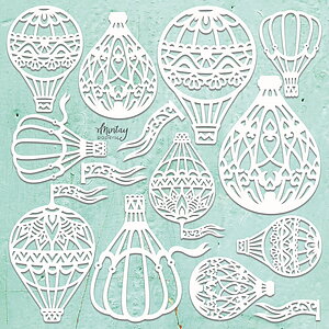 MINTAY CHIPPIES  -DECOR HOT AIR  BALLOONS SET