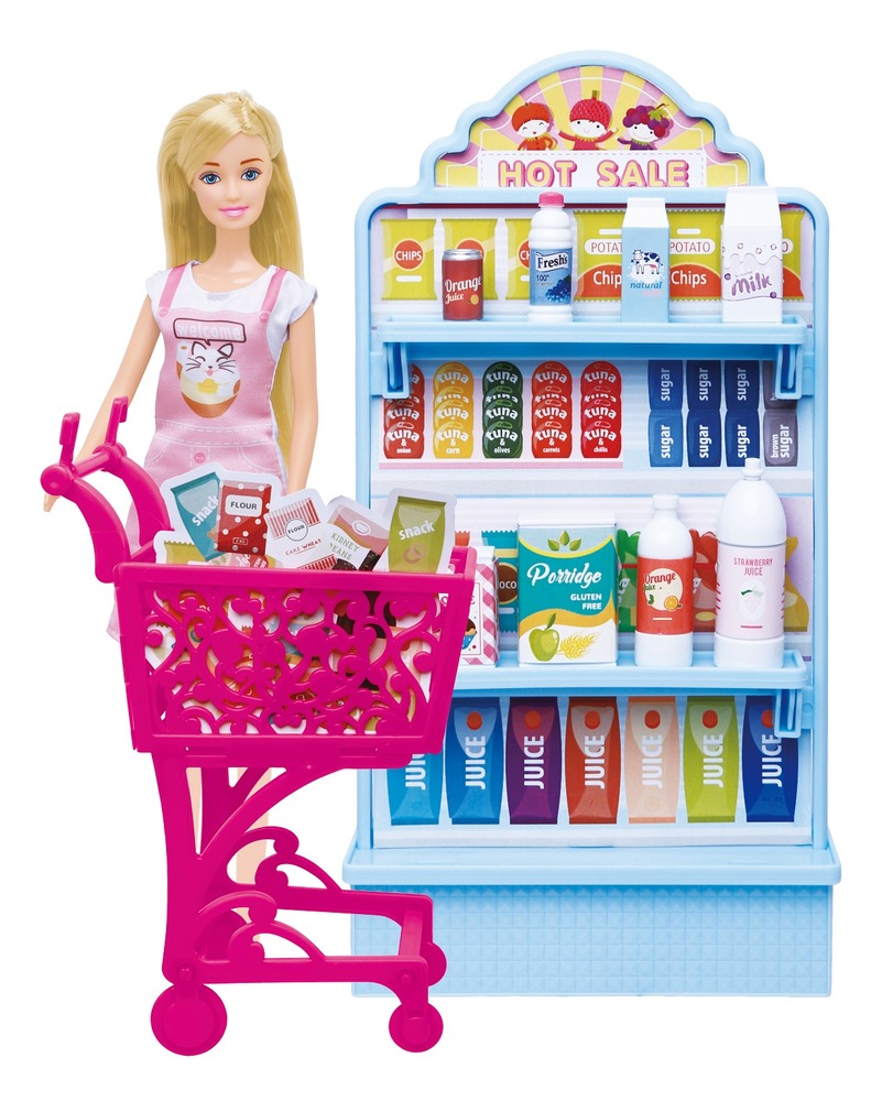 Anlily Docka & Shoppingset - 2