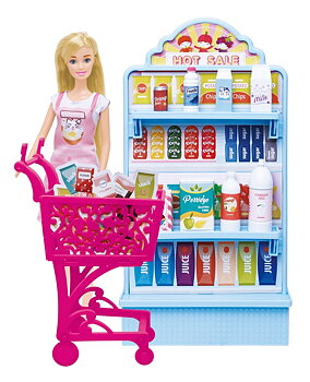 Anlily Docka & Shoppingset