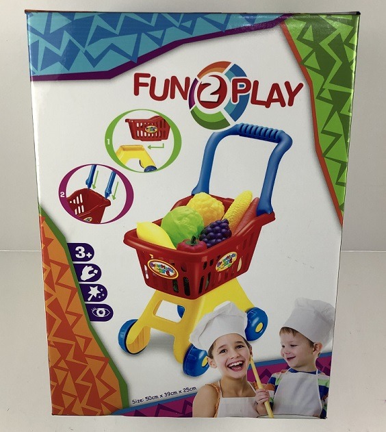 Fun2Play Kundvagn med 24 Matvaror