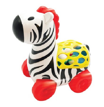 Pop n' Go Zebra Med Hjul Och Dansande Kulor
