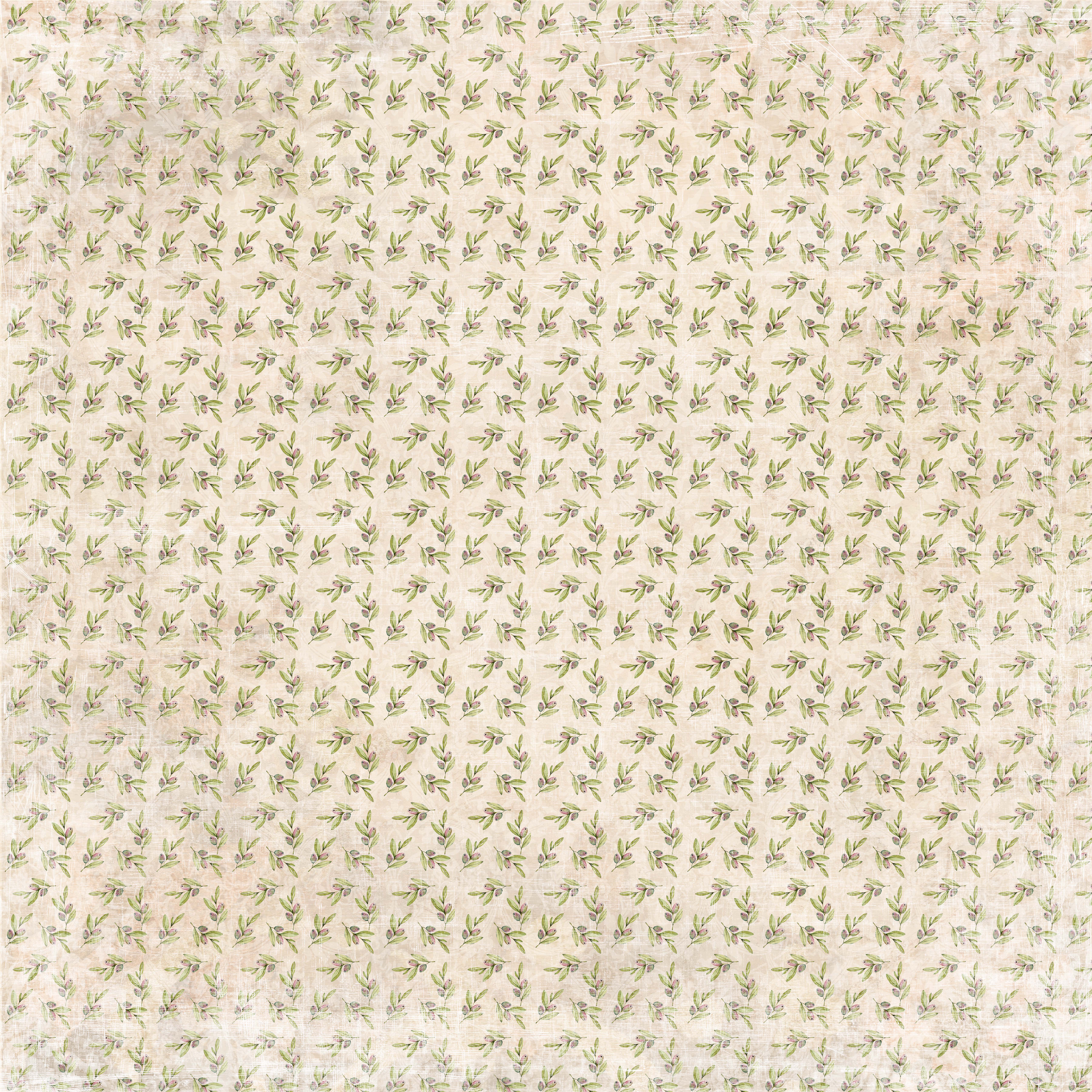 Papper Reprint - Spring in Tuscany Collection  - Olives 12x12