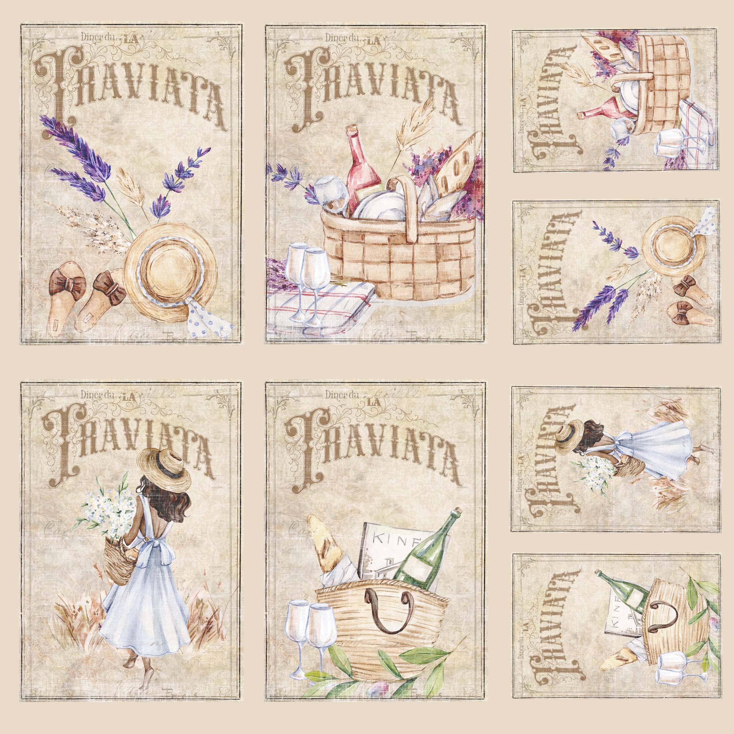 Paperpack Reprint - Spring in Tuscany Collection pack 8x8 - 12