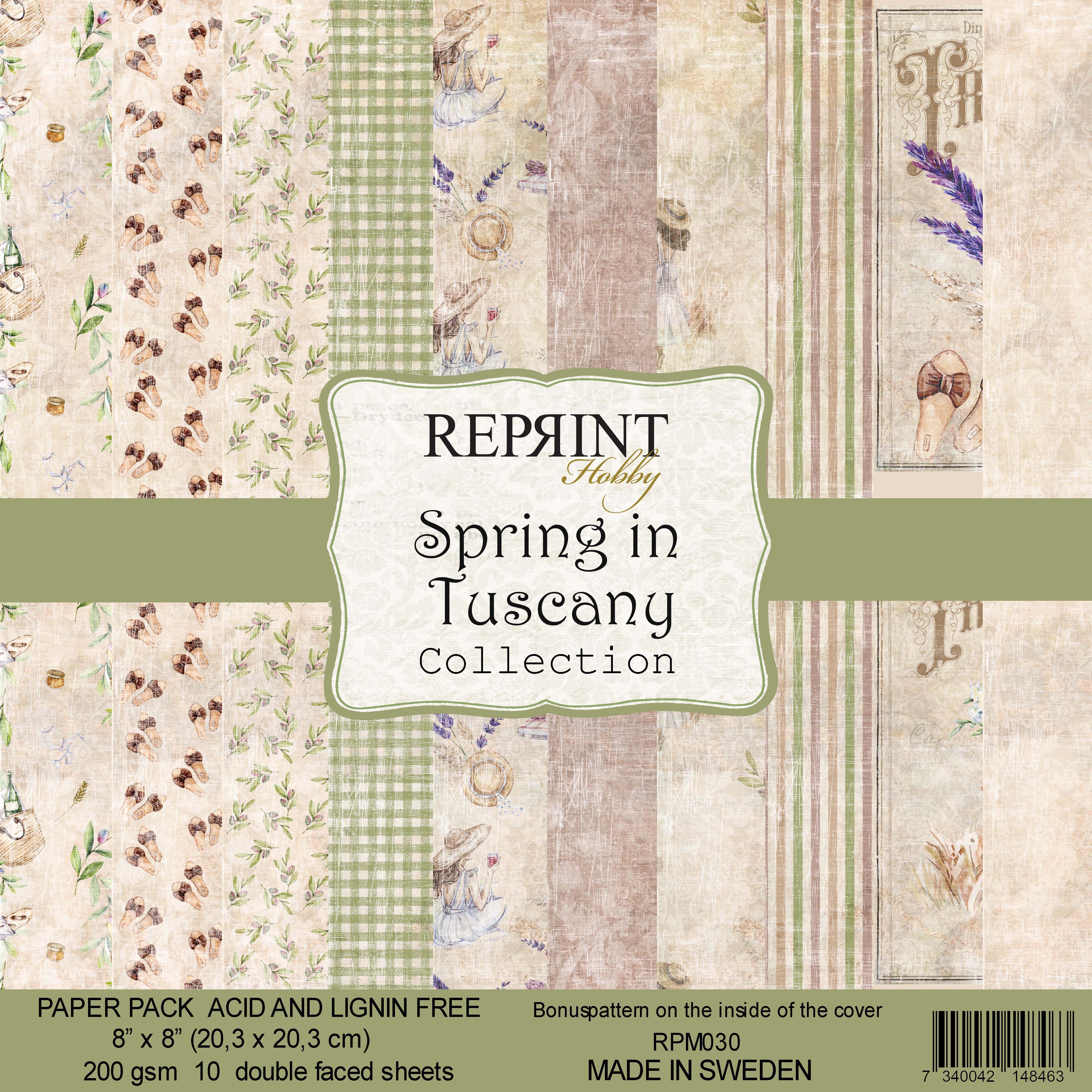 Paperpack Reprint - Spring in Tuscany Collection pack 8x8
