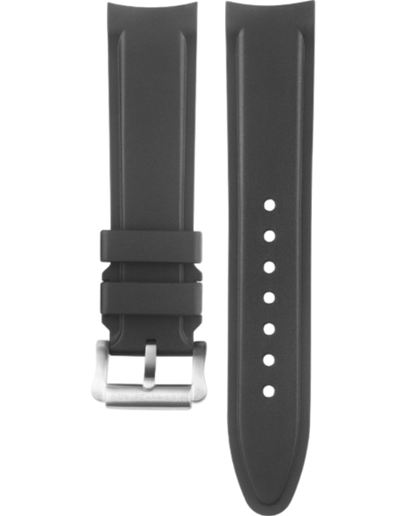 201831 Sjöö Sandström svart gummiband med C-spänne 22 mm