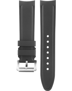 201831 Sjöö Sandström svart gummiband med C-spänne 22 mm