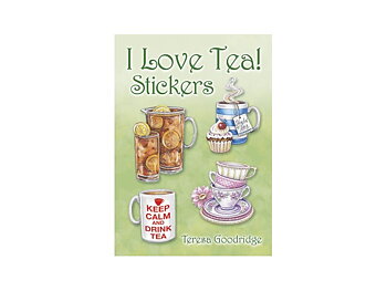 A nice cup of tea : I love tea - Stickersbok med 24 klistermärken