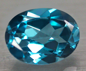 1.69 ct Luxury Oval Shaped Genuine Natural London Blue Topaz Gemstone - 3